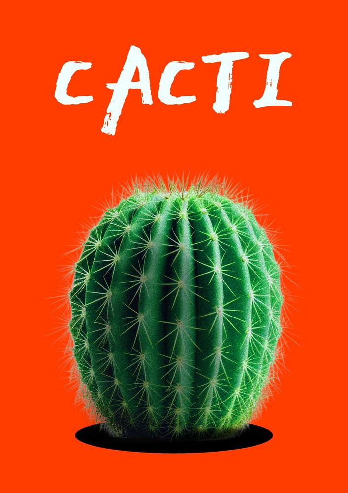 cacti poster template