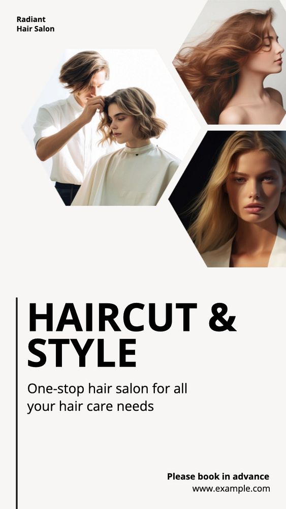 Haircut & style Instagram story template