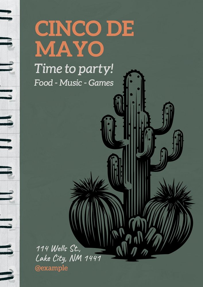 Cinco de mayo poster template