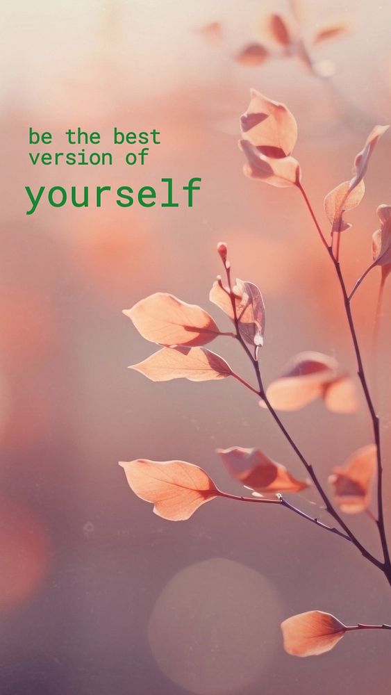 Motivational quote mobile wallpaper template