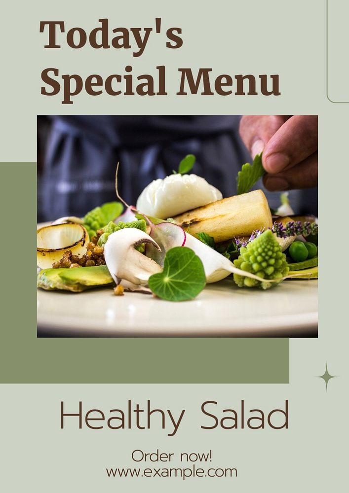 Special menu template