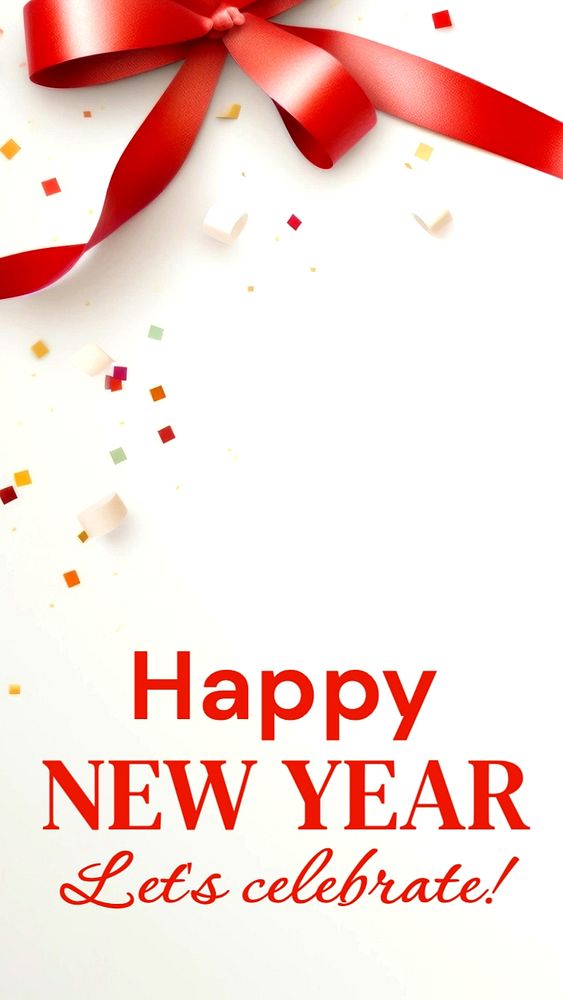 Happy new year Facebook story template