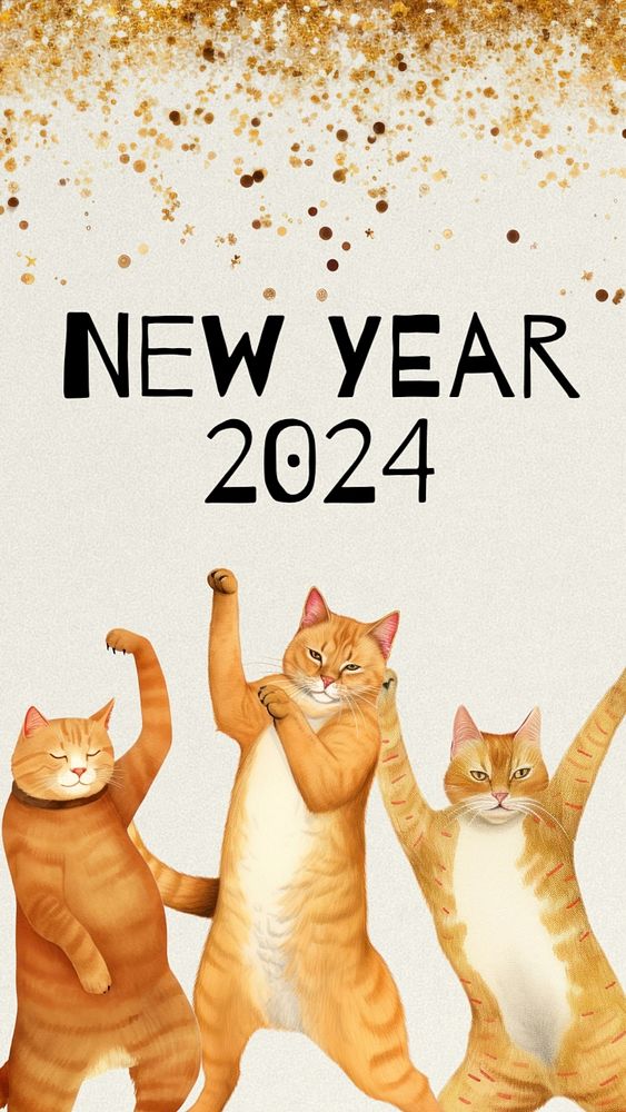 Happy New Year Facebook story template