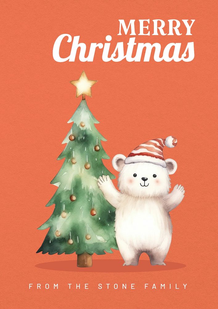 Merry Christmas poster template