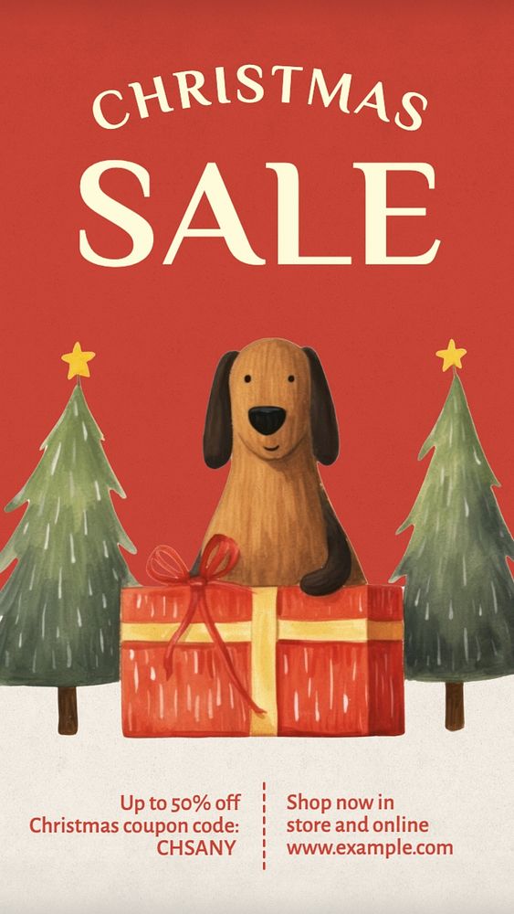 Christmas sale Instagram story template