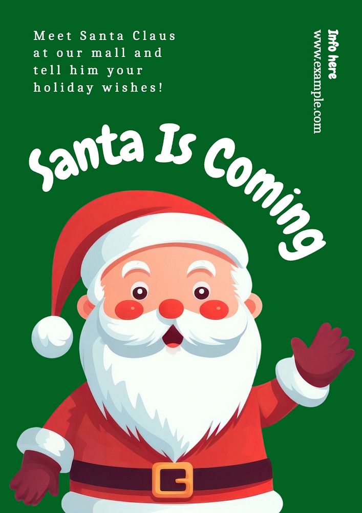 Christmas & Santa poster template