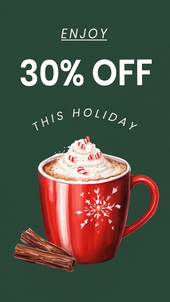 Holiday sale Instagram story template