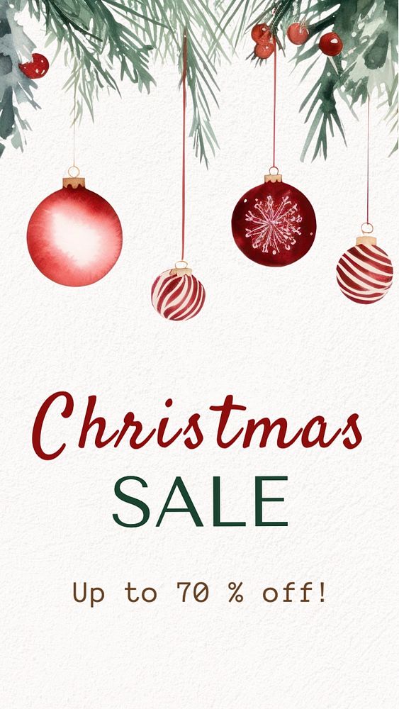 Christmas sale Instagram story template