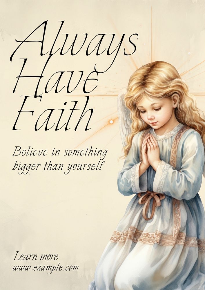 Faith poster template