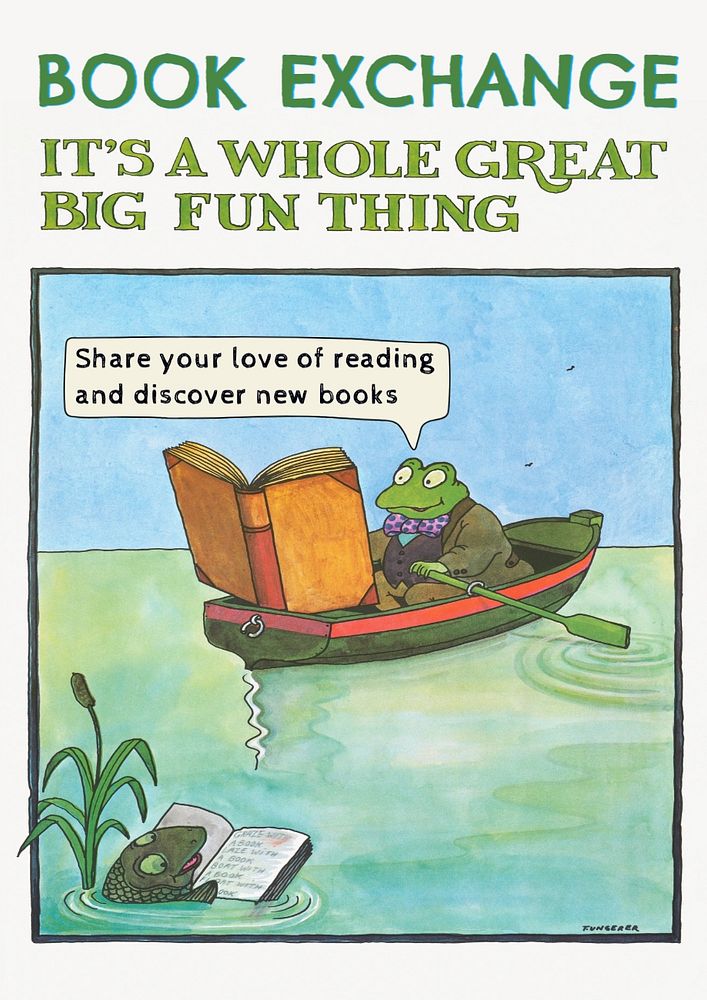 Book exchange poster template Free Editable Template rawpixel