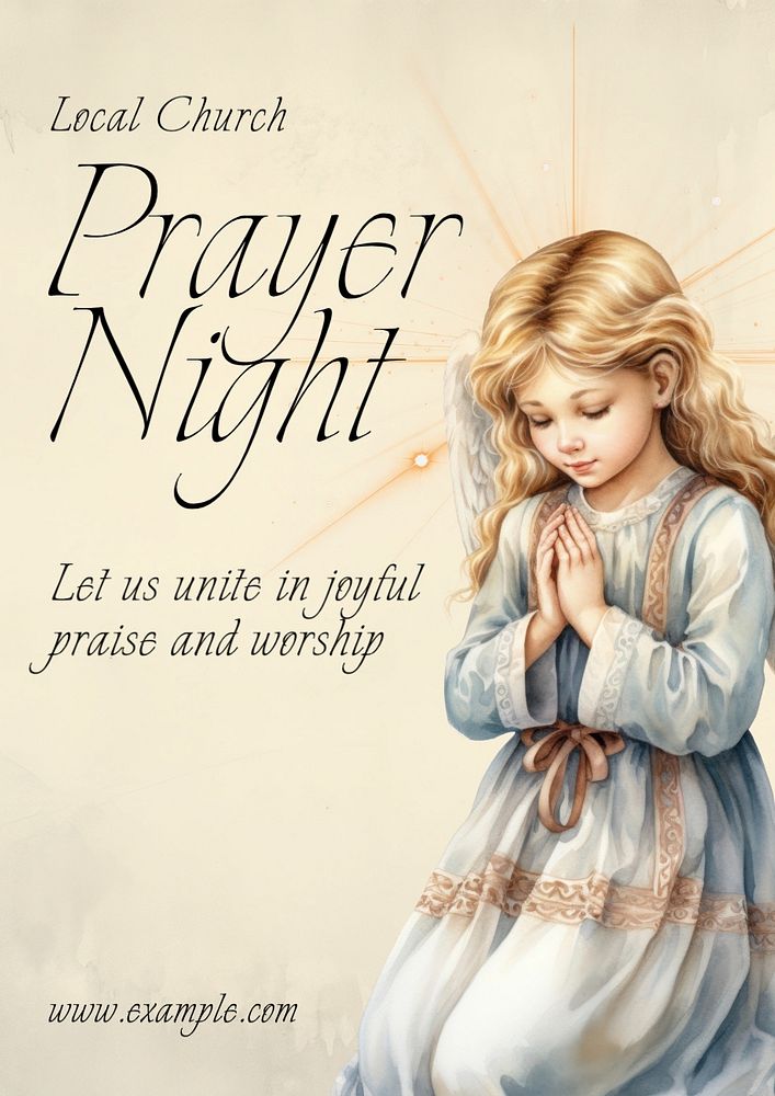 Worship poster template