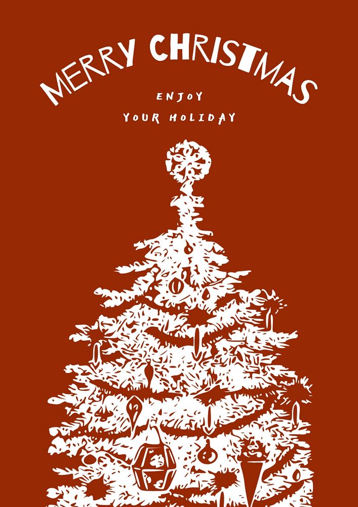 Merry Christmas poster template