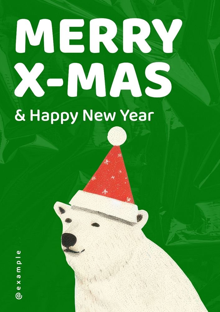 Merry X-Mas poster template