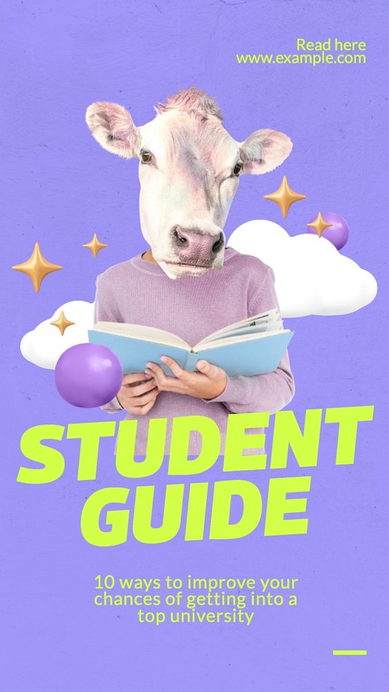 Student guide Facebook story template