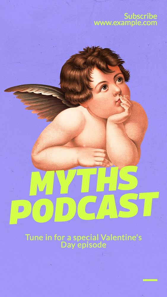 Myths podcast Facebook story template