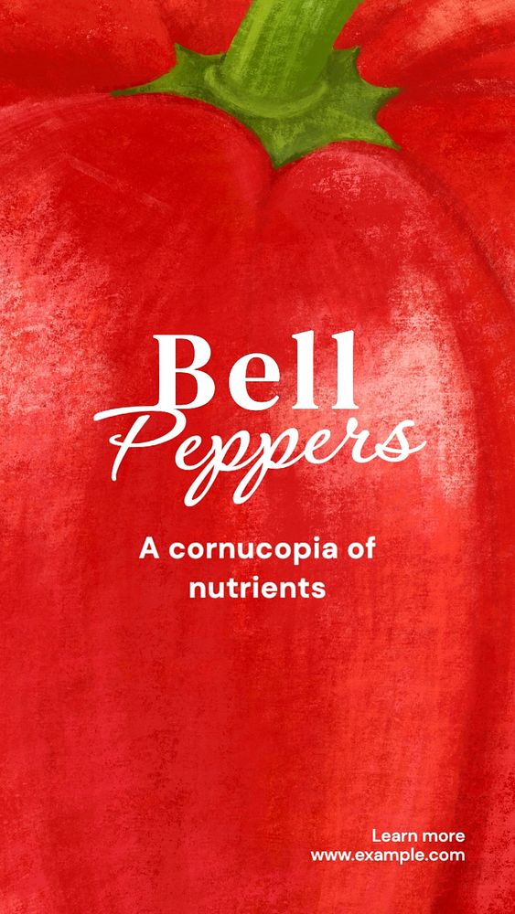 Bell peppers Facebook story template