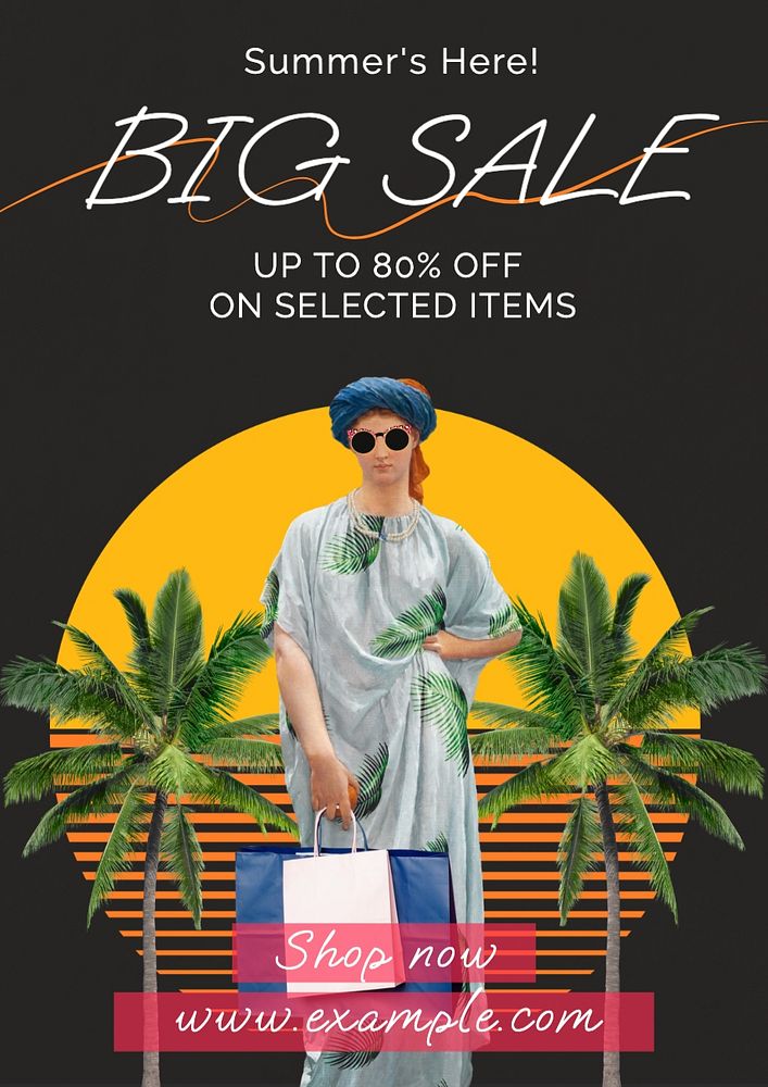 Big sale poster template