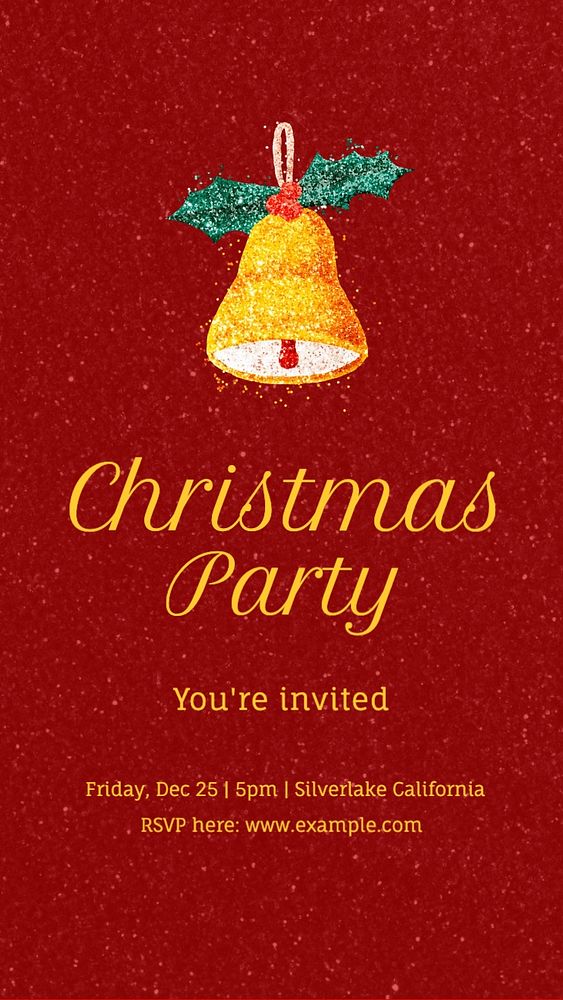 Christmas party Instagram story template