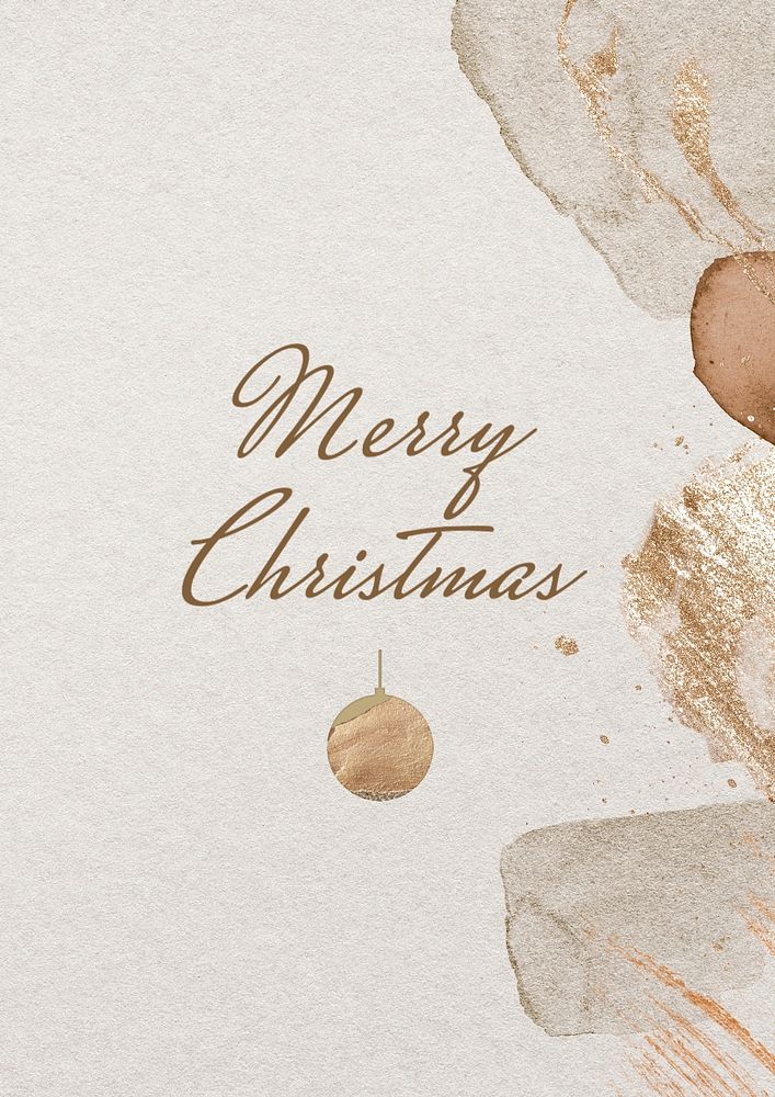 Merry Christmas poster template