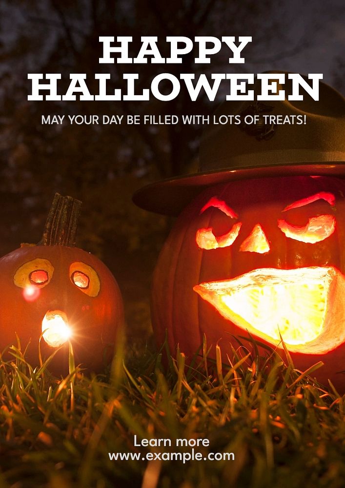 Happy Halloween poster template