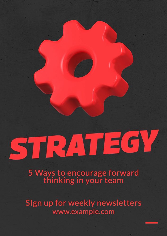 Strategy poster template