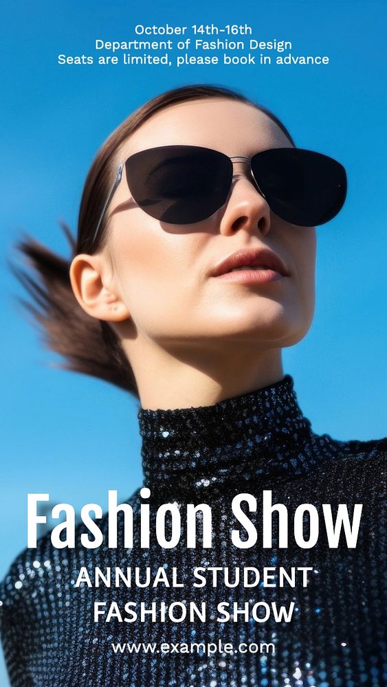 Fashion show Facebook story template