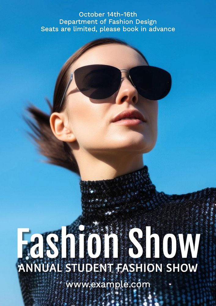 Fashion show poster template