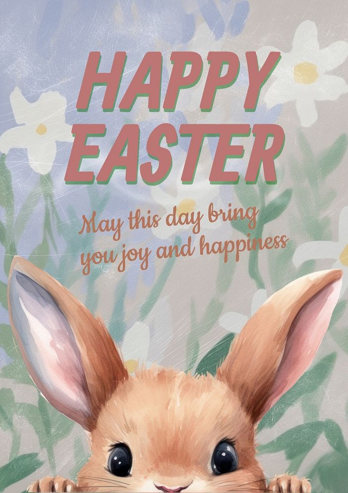 Happy Easter poster template