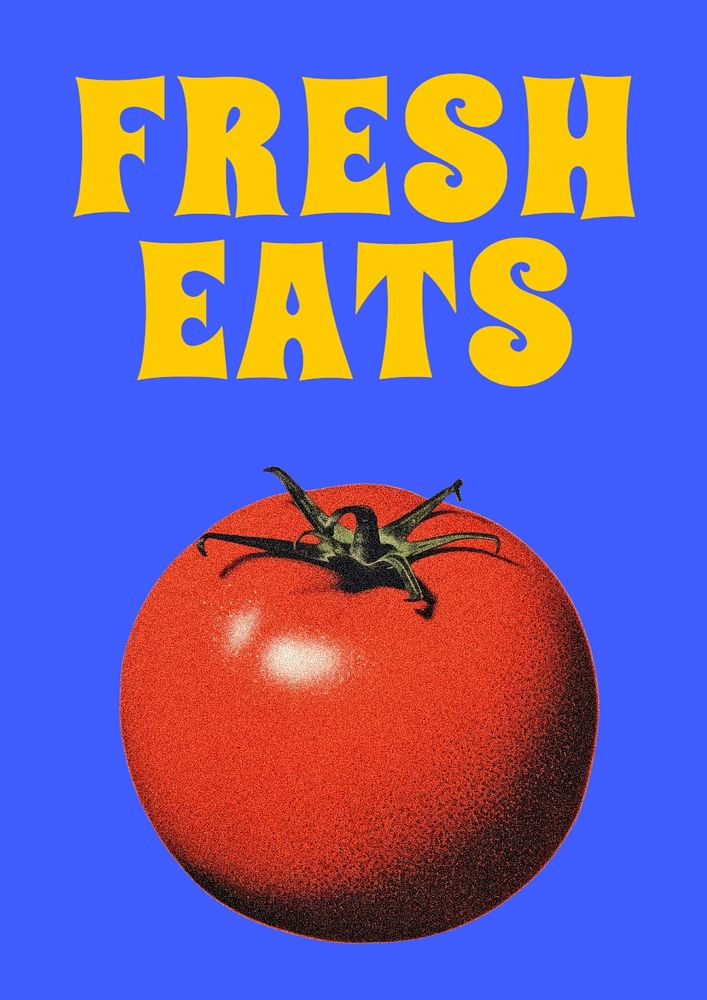 Eats fresh poster template