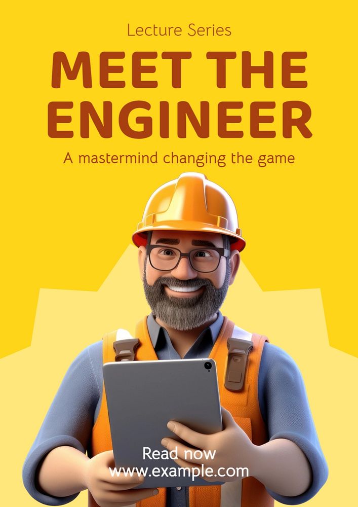 Engineer poster template