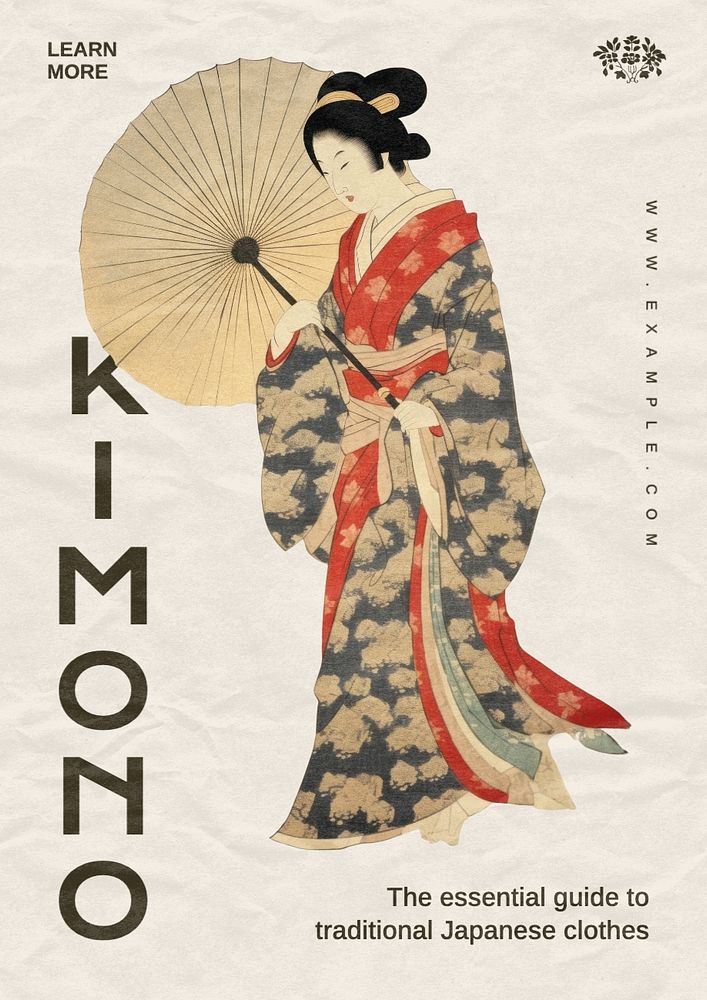 Kimono poster template