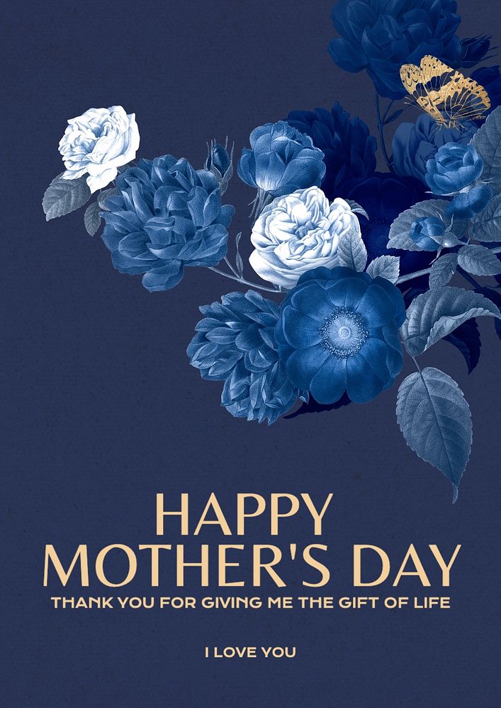 Happy mother's day poster template