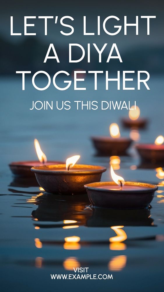 Diwali Facebook story template