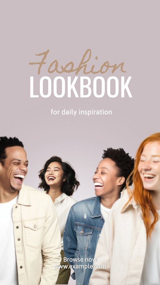 Fashion lookbook Facebook story template