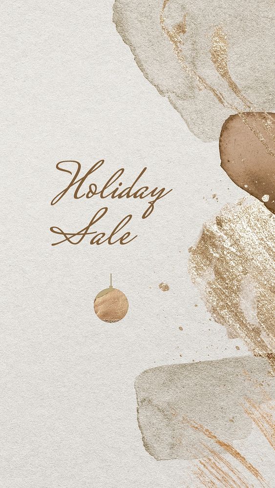 Holiday sale mobile wallpaper template