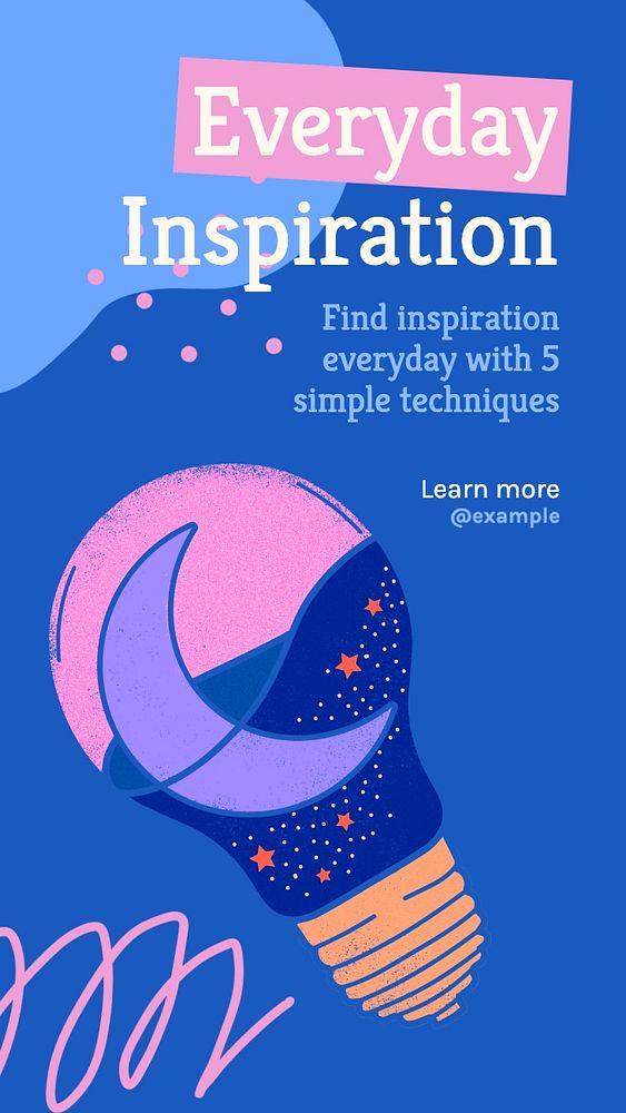 Everyday inspiration article Facebook story template