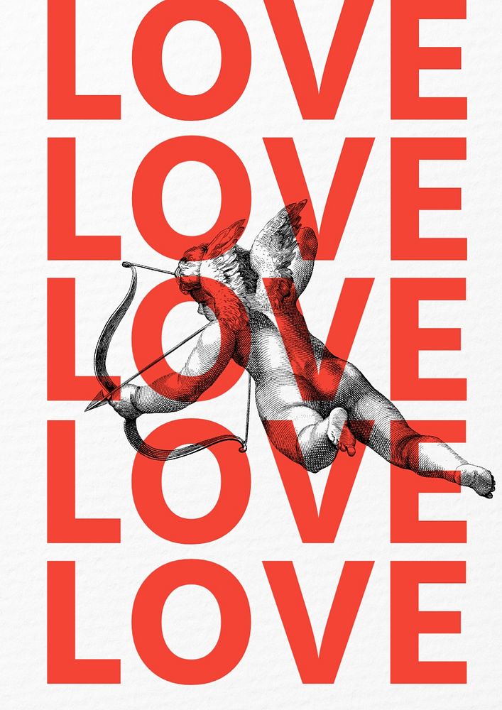 Love poster template