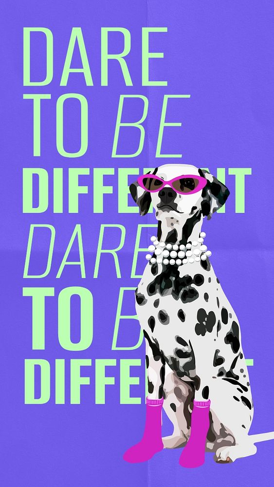 Dare to be different Facebook story template