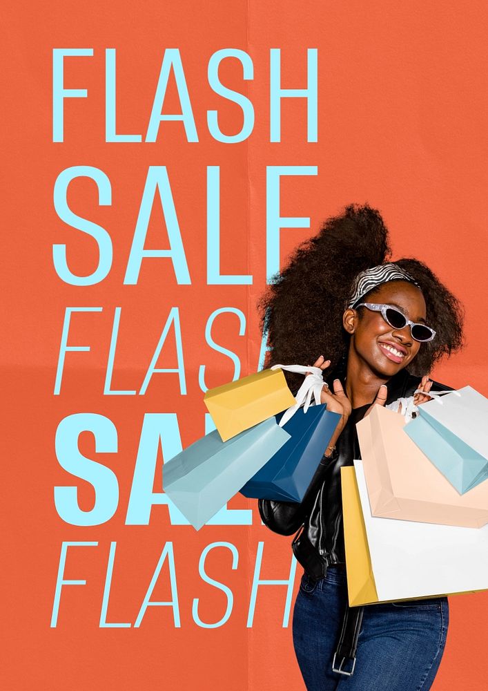 Flash sale poster template