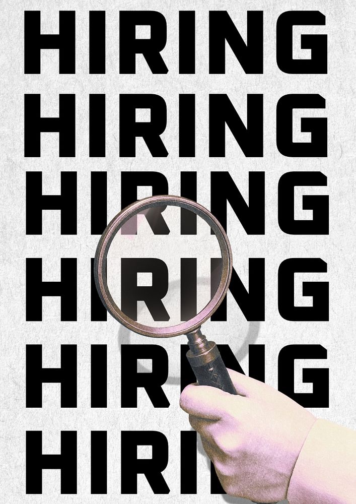 Hiring poster template