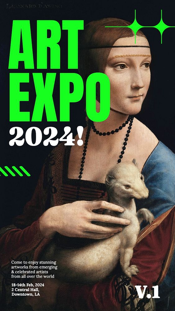 Art expo Facebook story template