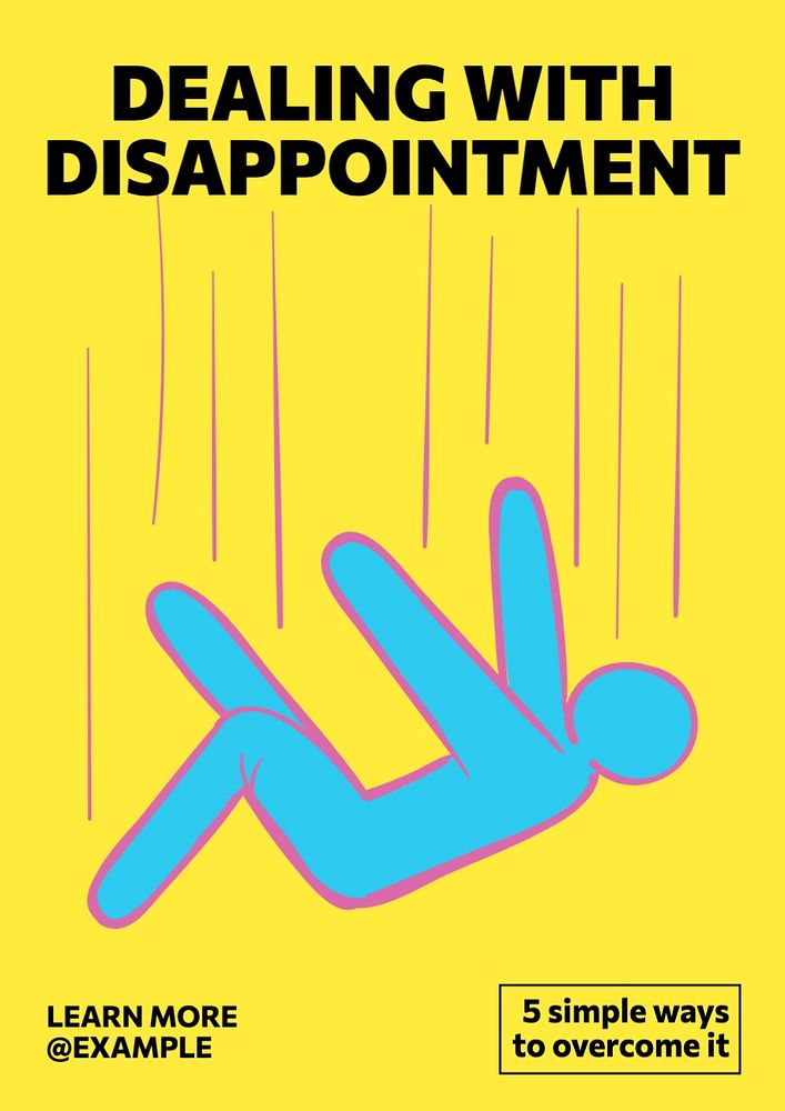 Disappointment poster template