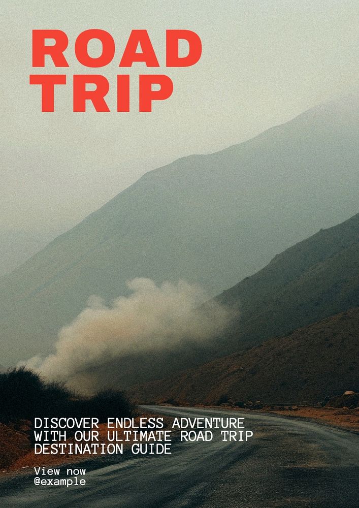 Road trip poster template