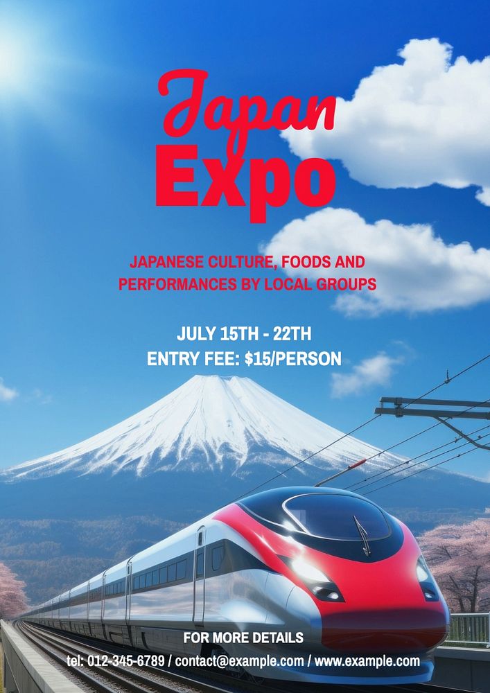 Japan Expo poster template