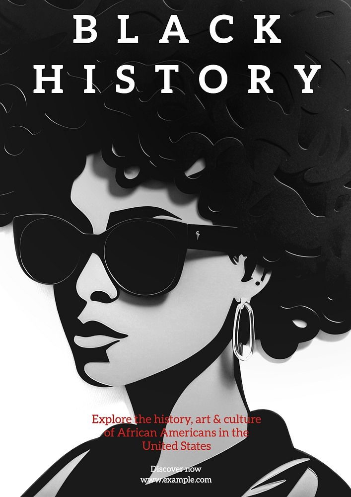 Black history poster template