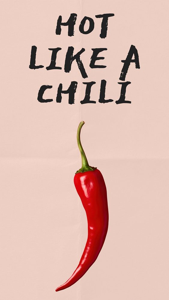 Hot like chili Instagram story template