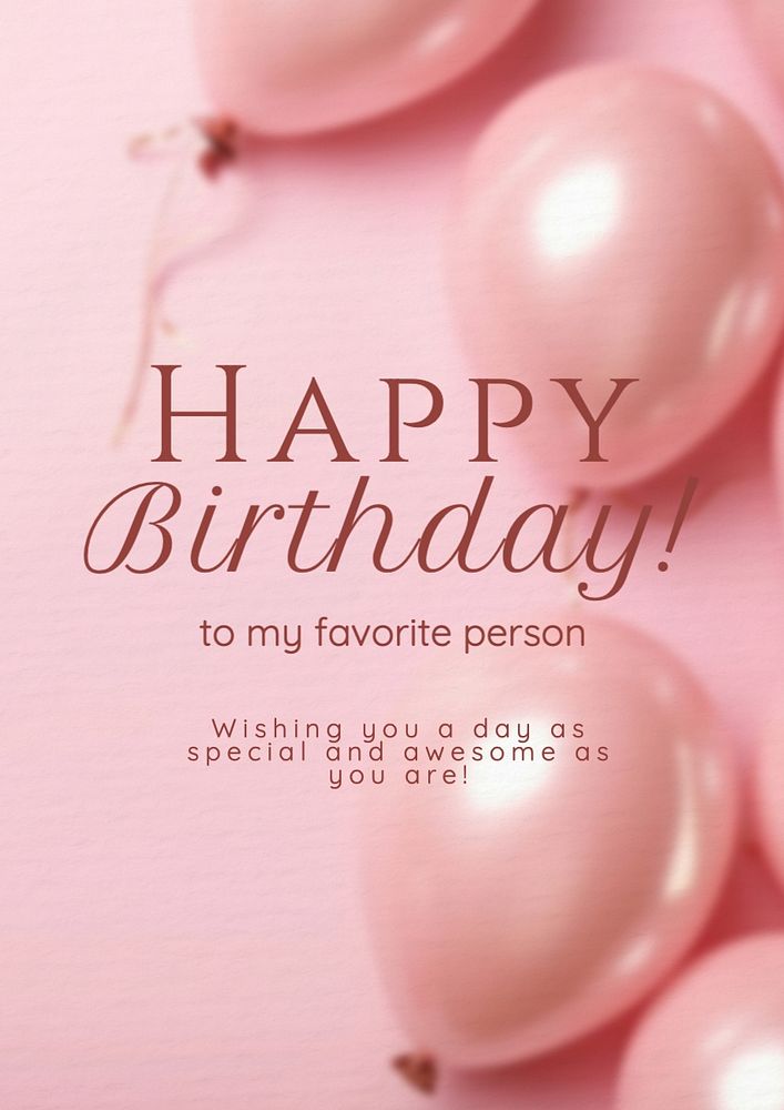 Happy birthday! poster template