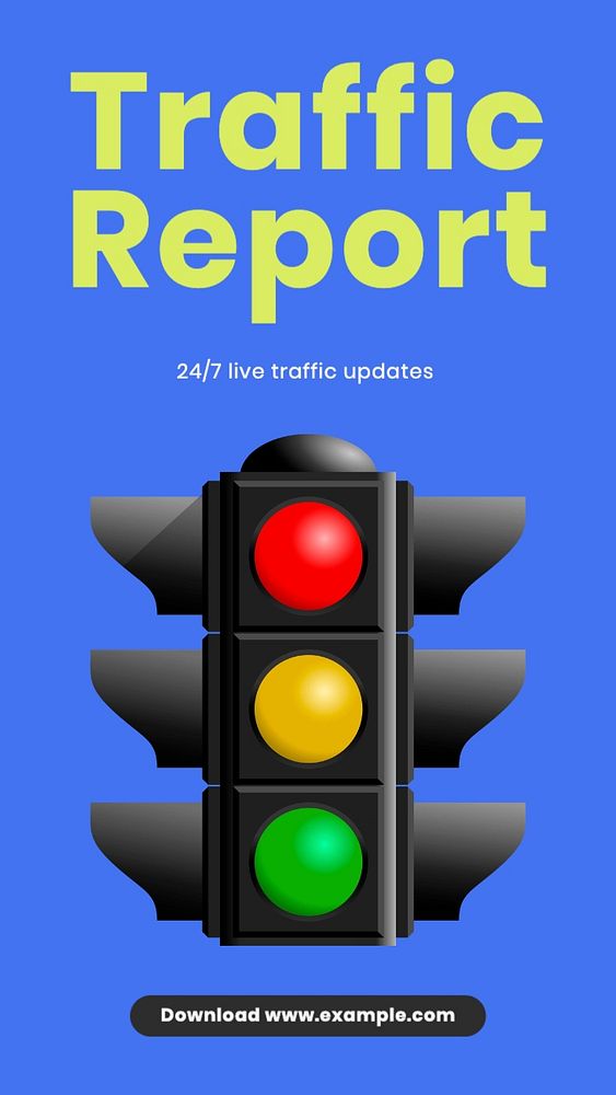 Traffic report Facebook story template