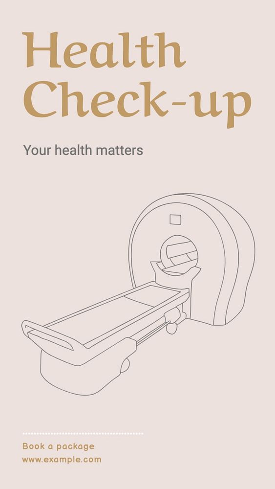 Health check-up Facebook story template