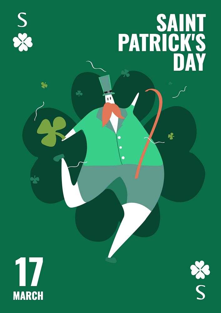 St. Patrick's Day poster template